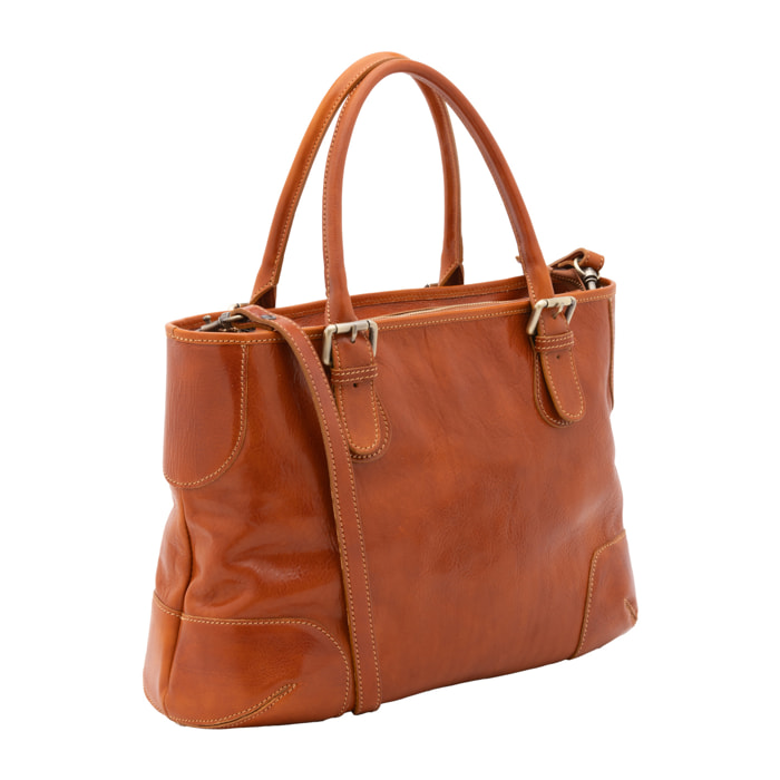 Borsa a tracolla  da donna In Vera pelle Made in Italy 28x43x16 cm