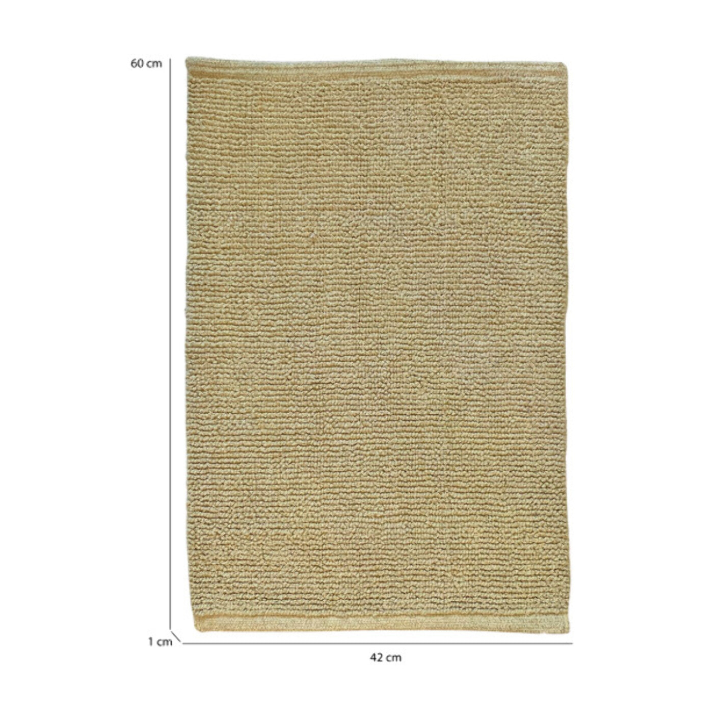 Tapis de salle de bain rectangulaire 40 x 60 cm en coton - WILLOW