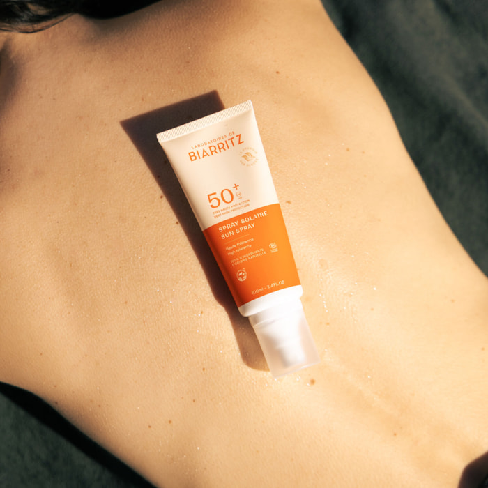 Solaire SPF50+ - Spray Solaire Haute Tolérance Bio 100ml