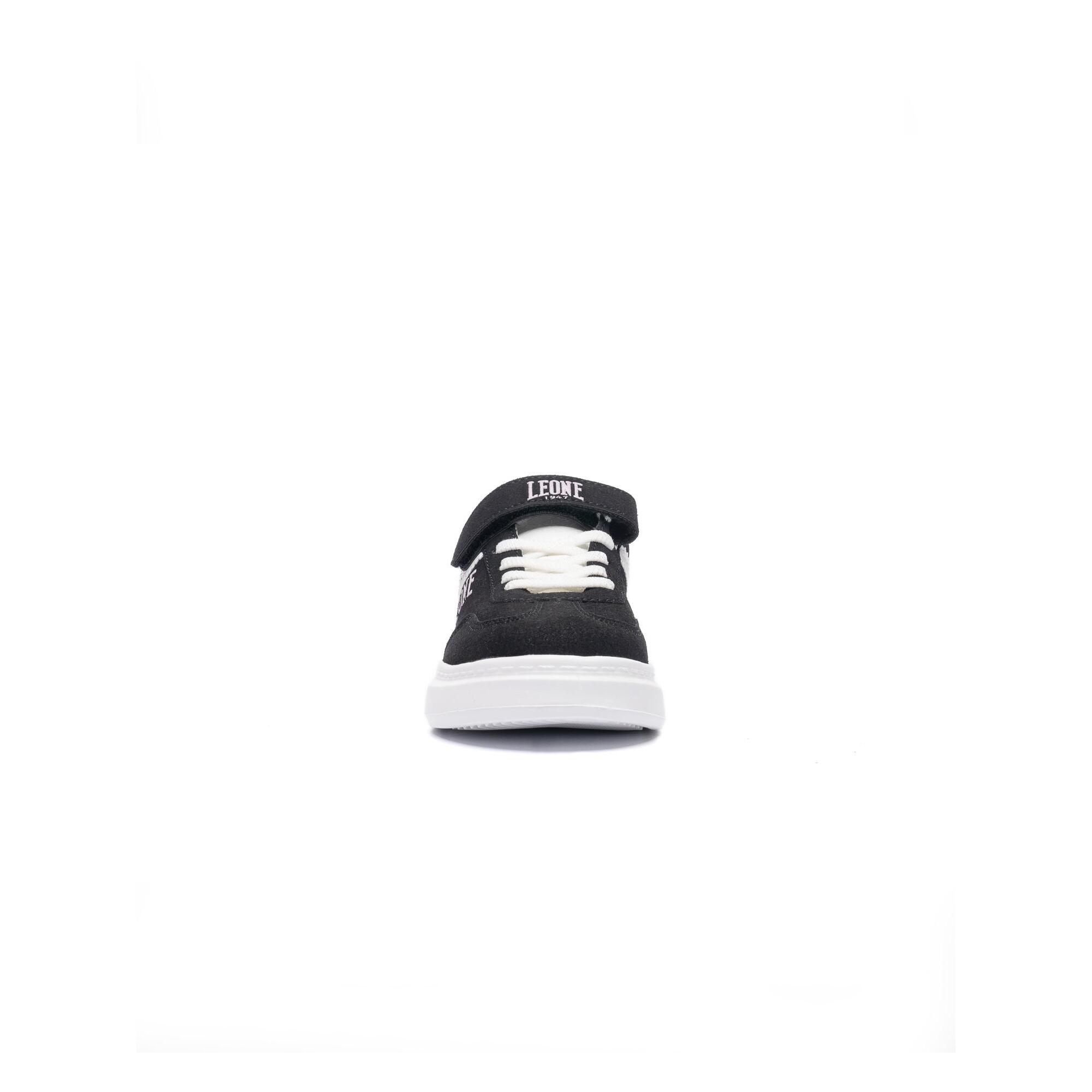 Sneakers da bambina con strap e lacci Leone 1947 Stripe