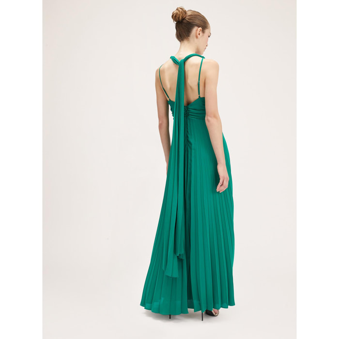 Motivi - Vestido elegante plisado - Verde