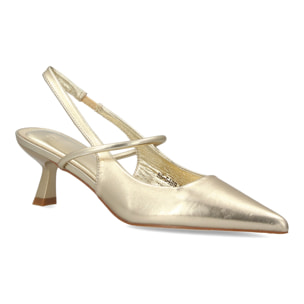 Zapato salón destalonado con tiras