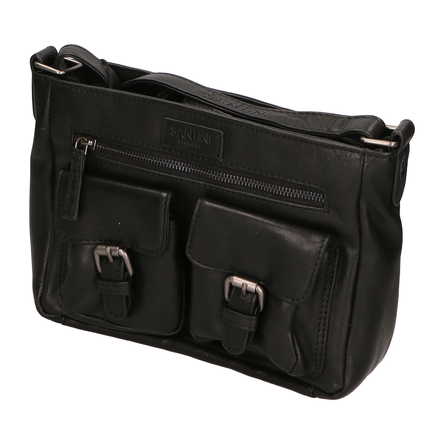 Borsa a tracolla unisex in Vera Pelle Borsa Fashion 27x19x10 cm