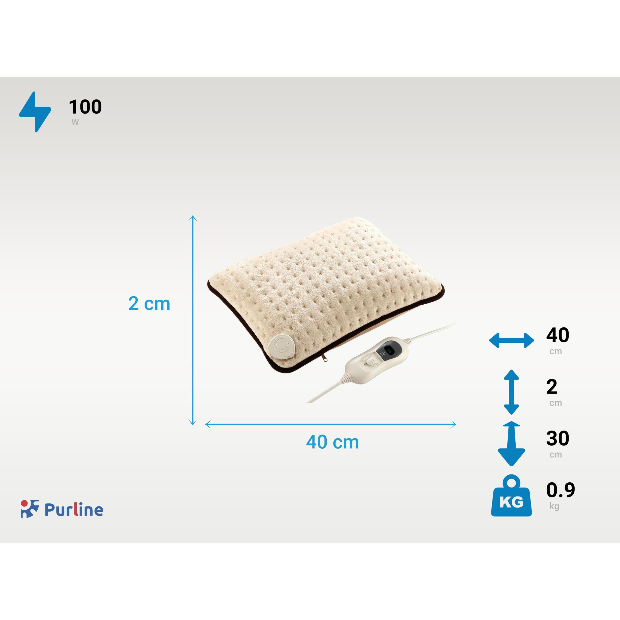 Cojín con calor eléctrico 100W beige 40x30cm WARMER CUSHION PURLINE