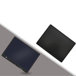 Tavoletta grafica LCD da 16 pollici per scrittura e disegno, sfondo multicolore. Portatile, con blocco di cancellazione e batteria ricaricabile.