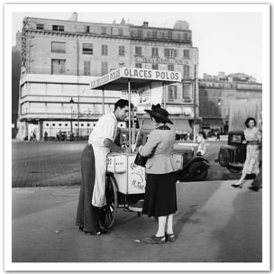 Affiche Marseille - Glaces Polos, Photo 1948 Affiche seule