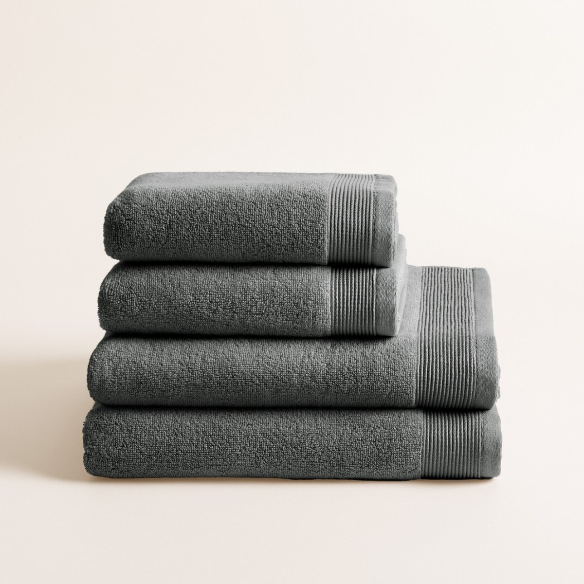 Lot de 4 serviettes en acier Harmony - Zero Twist - 600 grammes