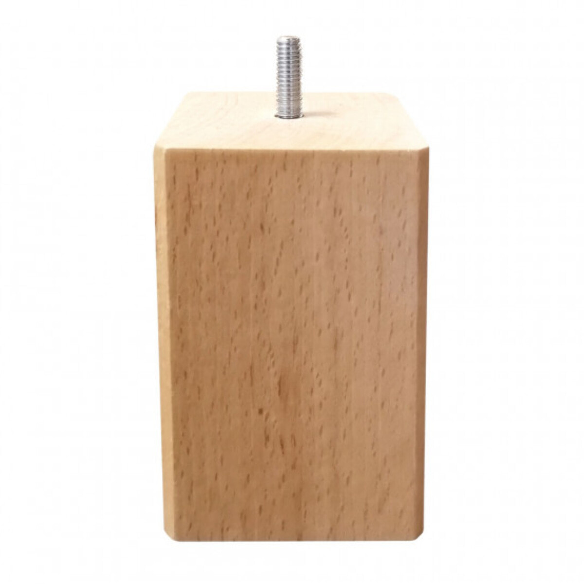 Pieds de lit 15 cm carrés en bois - 4 coloris - lot de 4 - EDDY