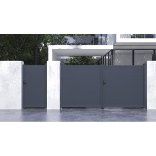 Pack portail + portillon "Marc" - Gris