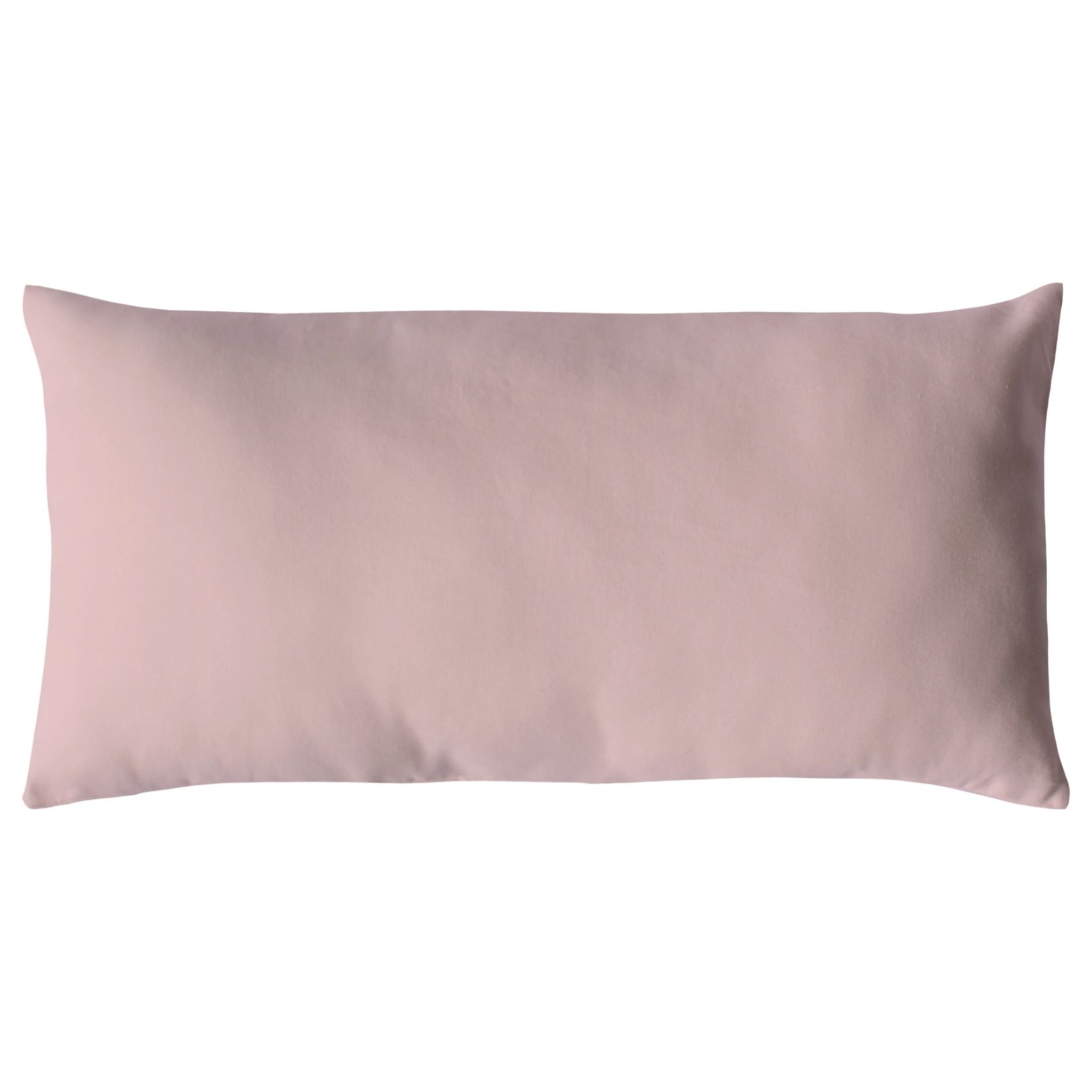 Coussin non déhoussable en coton uni - Vieux rose