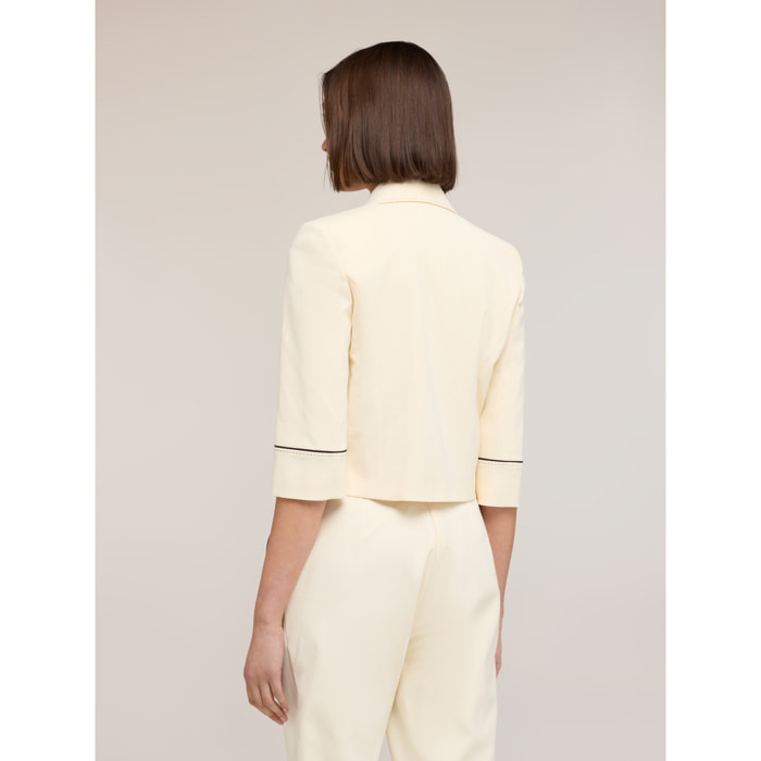 Motivi - Chaqueta spencer The Tailoring Lab - Blanco