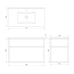 Ensemble lave main 90 cm Aquafredo