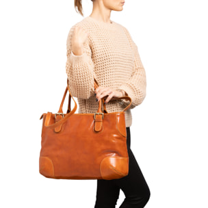 Borsa a tracolla  da donna In Vera pelle Made in Italy 28x43x16 cm