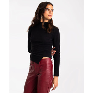 Top de mujer manga larga y cuello alto