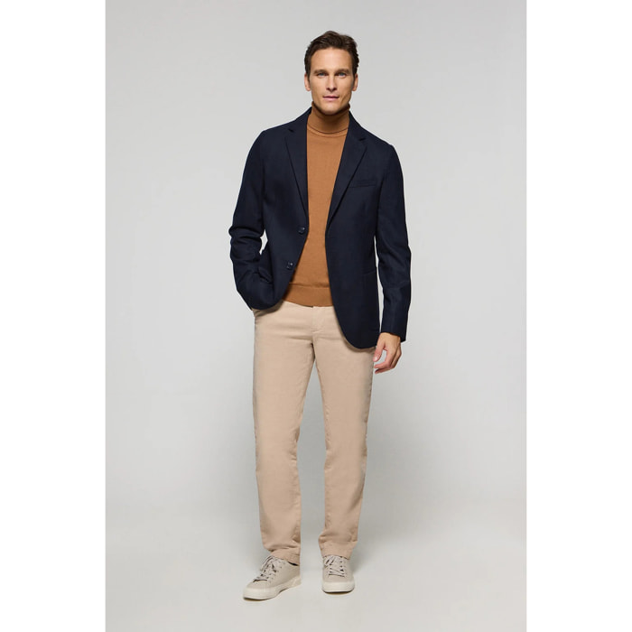 Blazer Cameron blu marino con particolari Polo Club