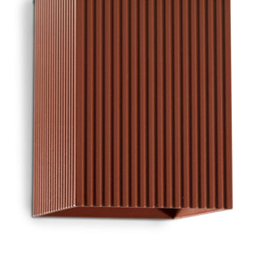 LUNE 2L Applique carré terracotta cannelée