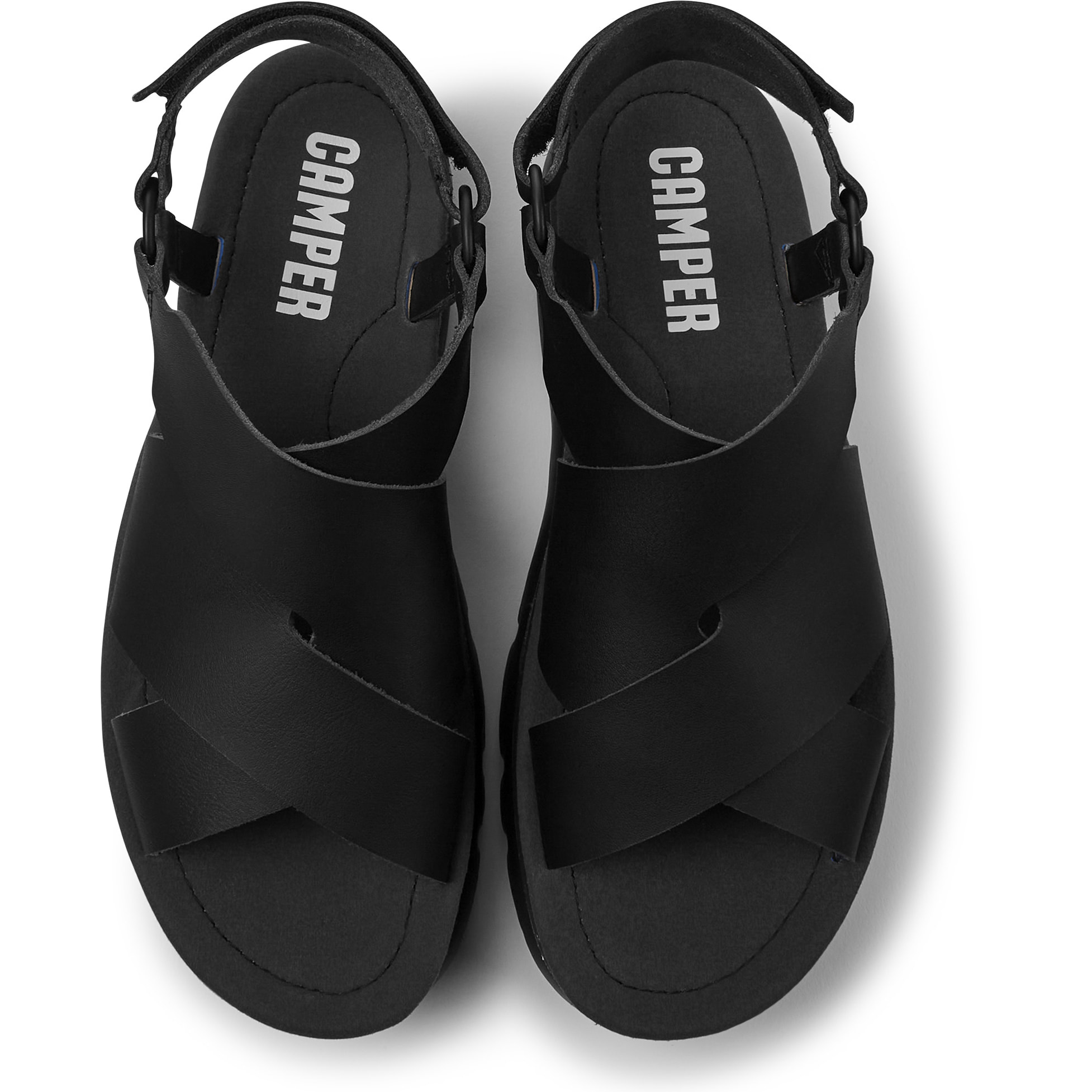 Sandali - CAMPER Oruga Up - Nero - Pelle liscia