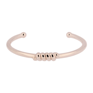 Bracciale Rigido Torsade in Golden Rosé Placcato in Oro Rosa 18kt