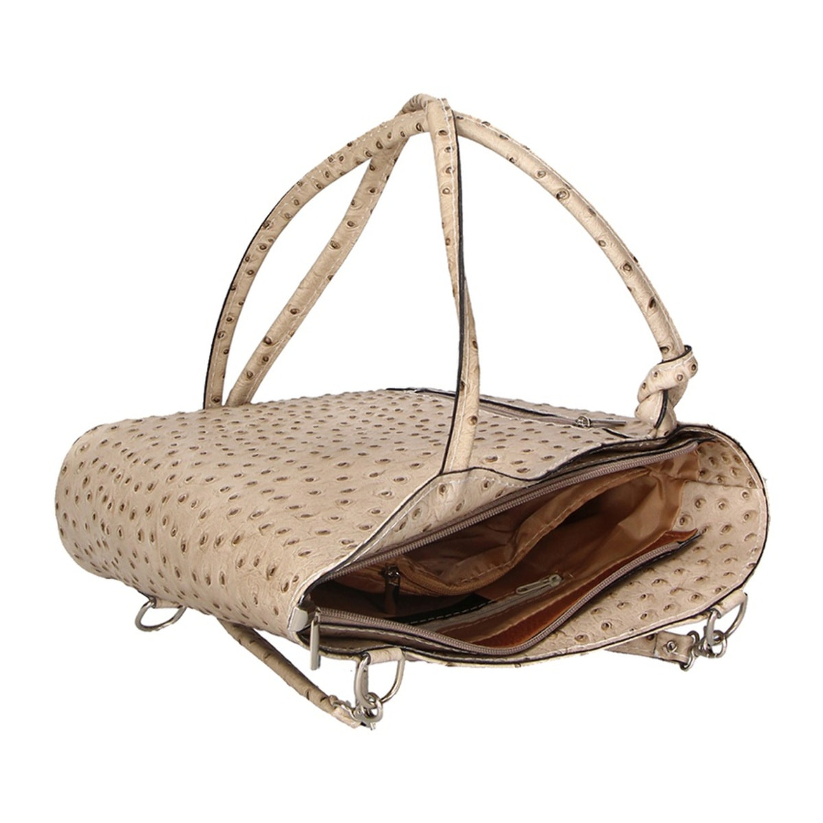 Zaino da donna in vera pelle - Modello Charlotte - 28.0 x 25.0 x 9.0 cm