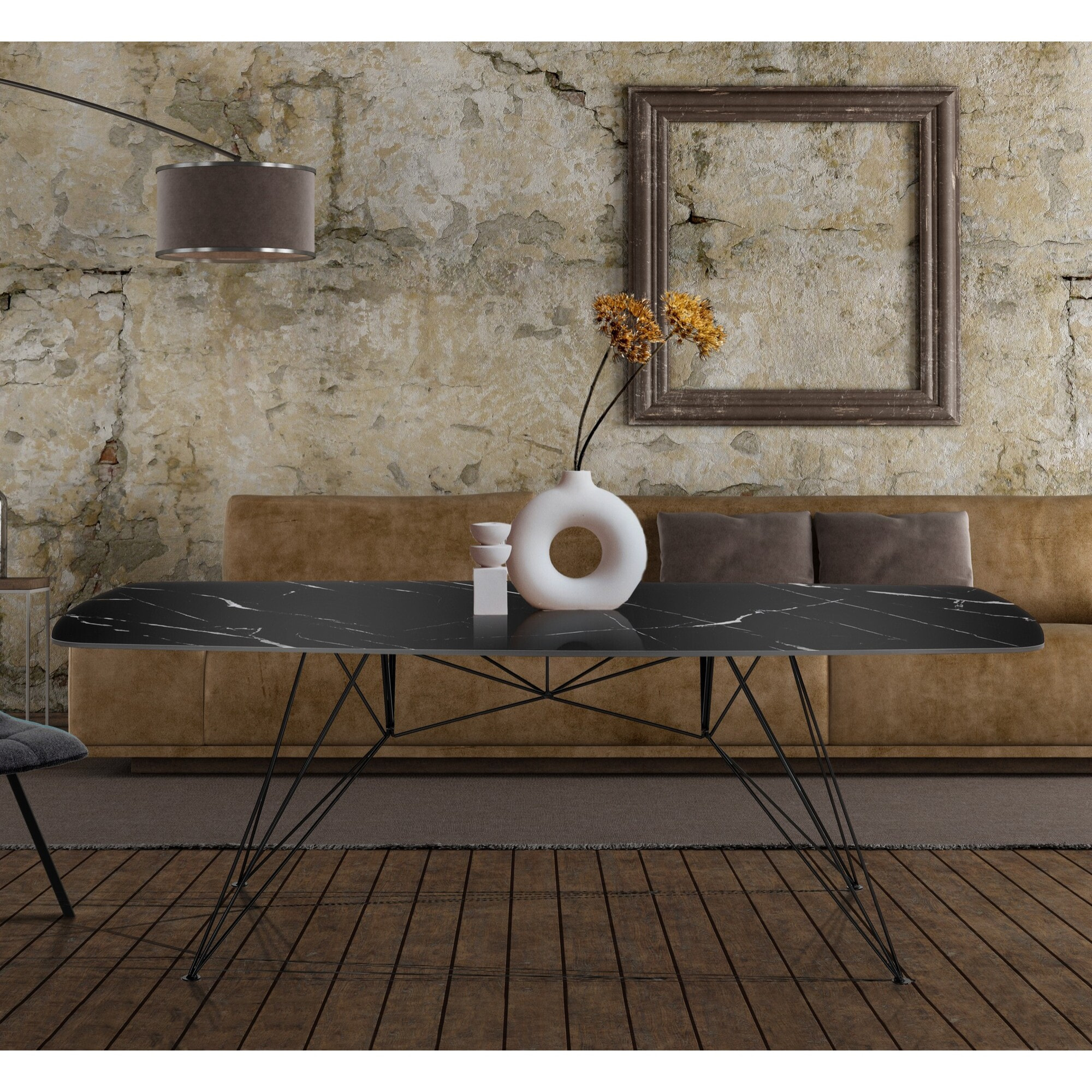 Tomasucci Table/bureau SPILLO en marbre noir