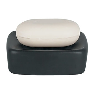 Porte savon Céramique RETRO Noir Spirella