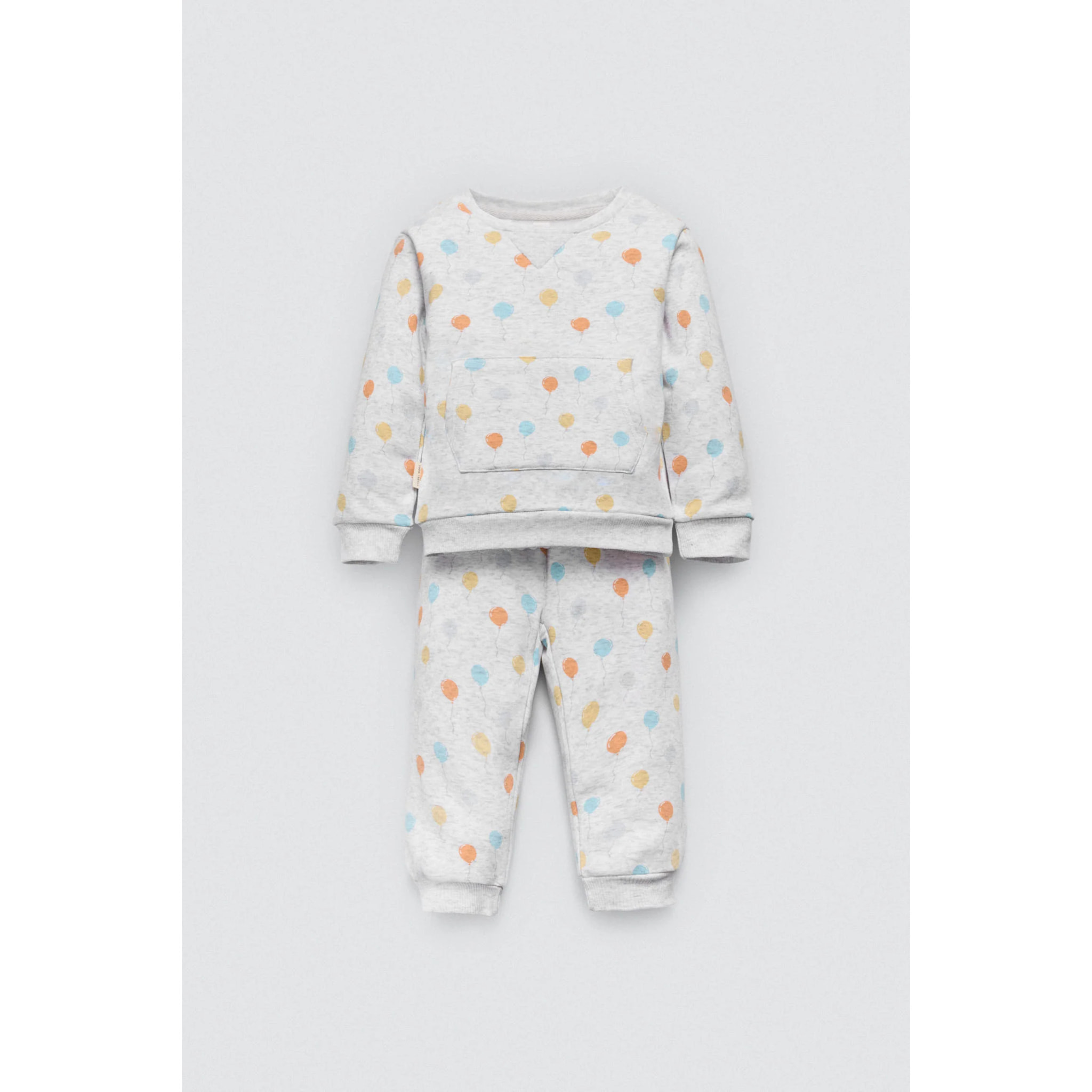 Set felpa e jogger per neonato con palloncini