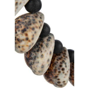 J-Line décoration Sur Pied - coquillages - noir