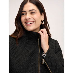 Fiorella Rubino - Cappotto con chiusura a cerniera - Nero