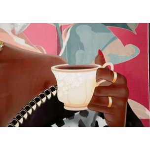 DIPINTO SU TELA LACCATO LUXURY SPA C/CORNICE -B- CM 82X4X82