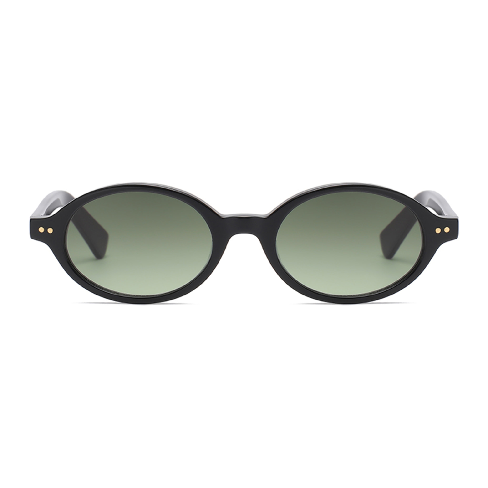 Gafas OCEAN modelo L,Espiguette en color Montura negra brillante con lentes verdes degradadas