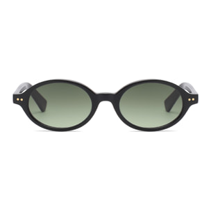 Gafas OCEAN modelo L,Espiguette en color Montura negra brillante con lentes verdes degradadas
