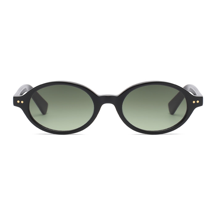 Gafas OCEAN modelo L,Espiguette en color Montura negra brillante con lentes verdes degradadas