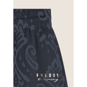 Bermuda in jersey con stampa floreale