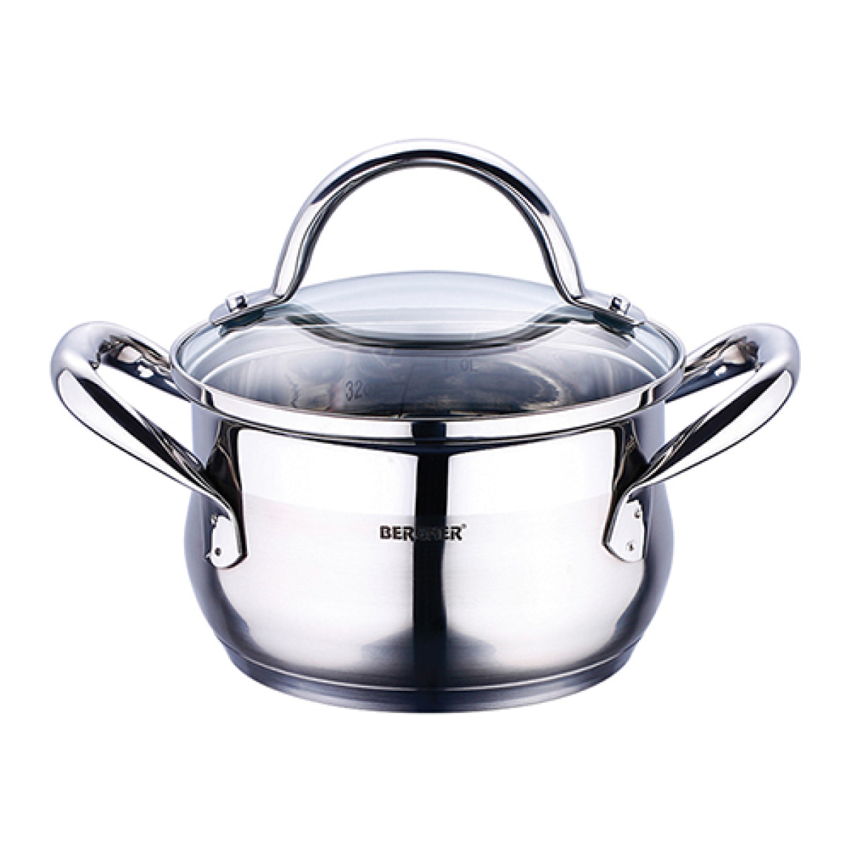 CACEROLA 20X11.5CM 3.3L ACERO INOX IND C/TAPA GOURMET BG