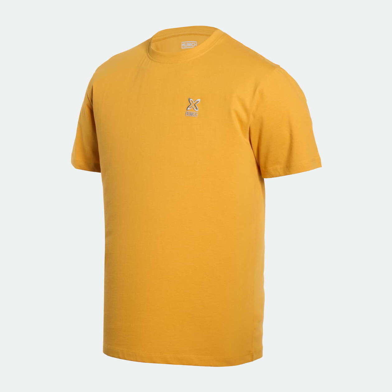 Camiseta MUNICH básica de algodón mostaza