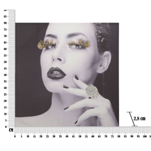 STAMPA SU TELA CON APPLICAZIONI LADY DARK CHARME1921 MULTICOLORE