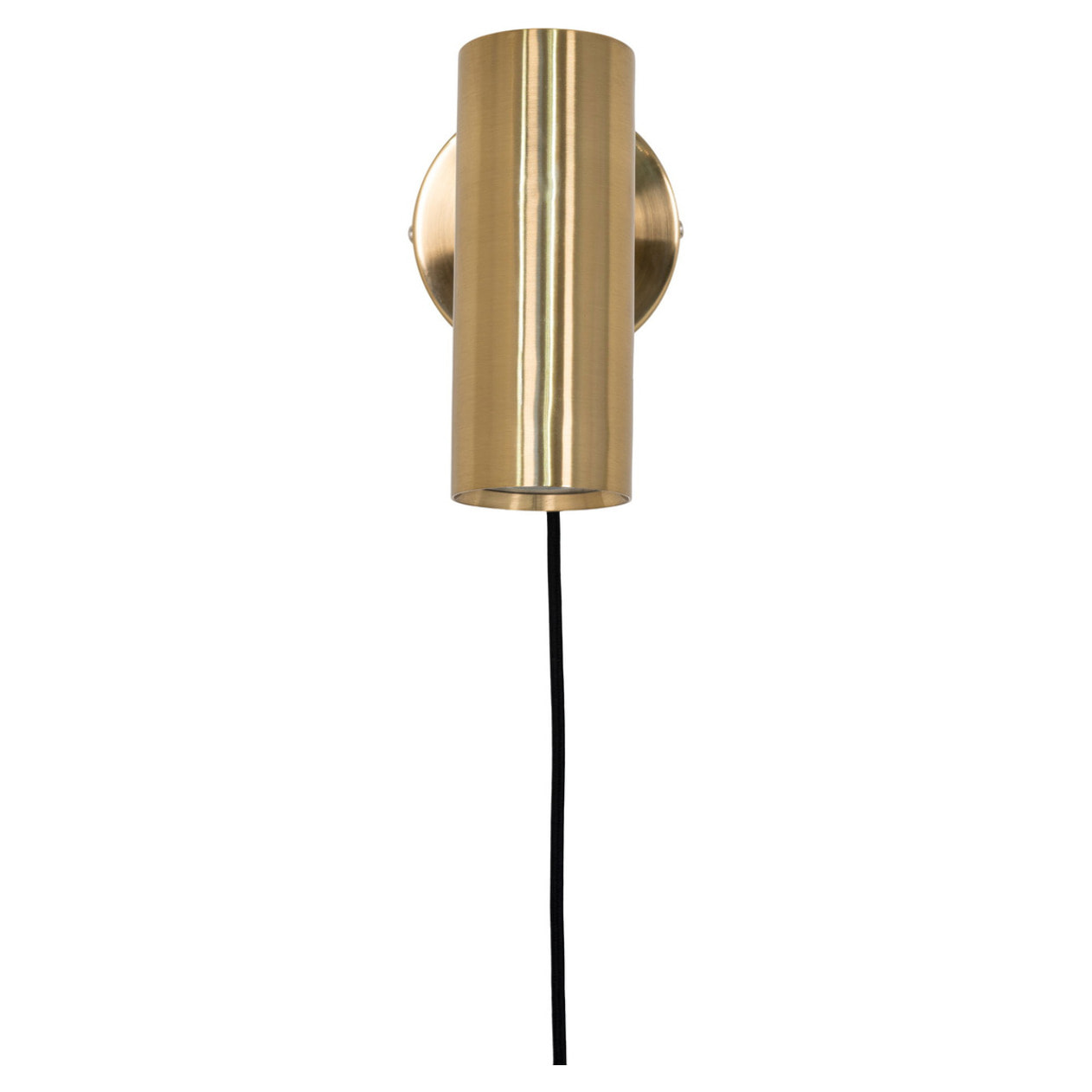 Applique Paris in acciaio ottone orientabile con cavo