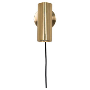Applique Paris in acciaio ottone orientabile con cavo