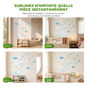 Stickers Muraux décoration adhésifs Lapin I have a dream