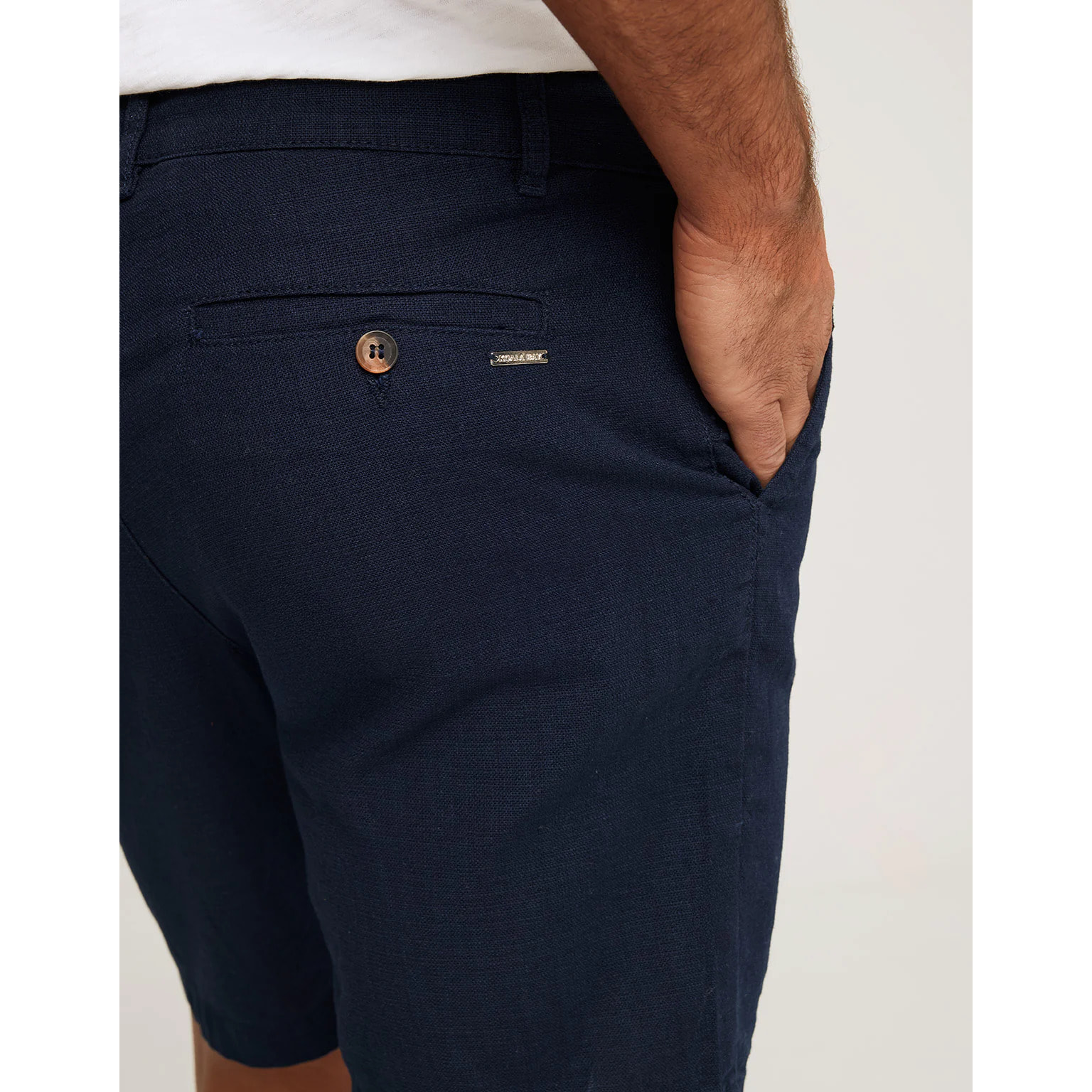 Bermuda Algodón Azul Marino - Nafio