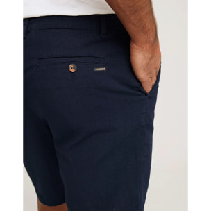 Bermuda Algodón Azul Marino - Nafio