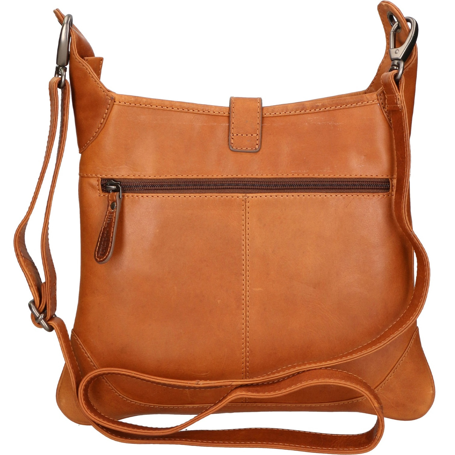 Borsa a tracolla da uomo - Modello False - Vera pelle - 30.0 x 26.0 x 2.0 cm