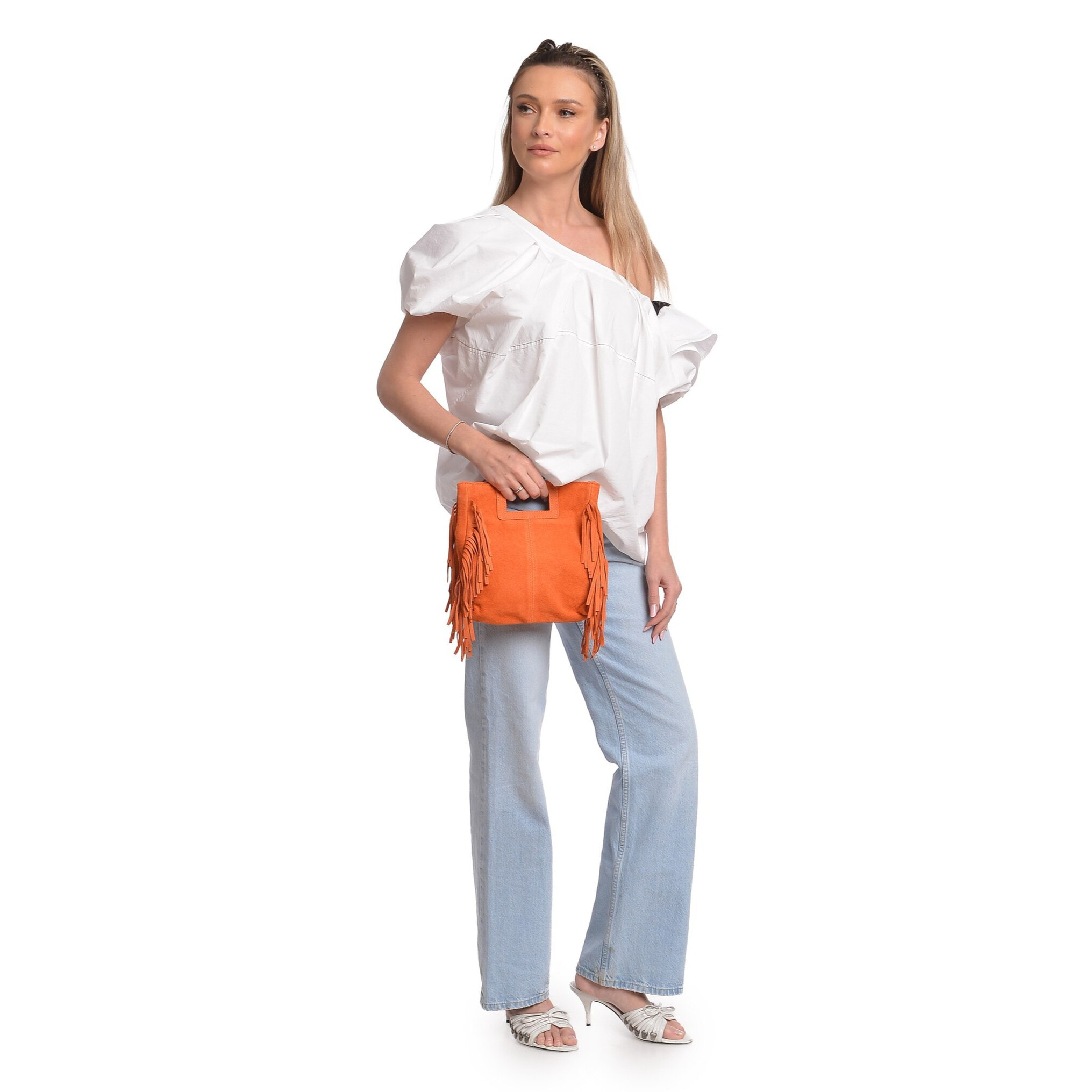 Borsa a mano Anna Luchini Arancio