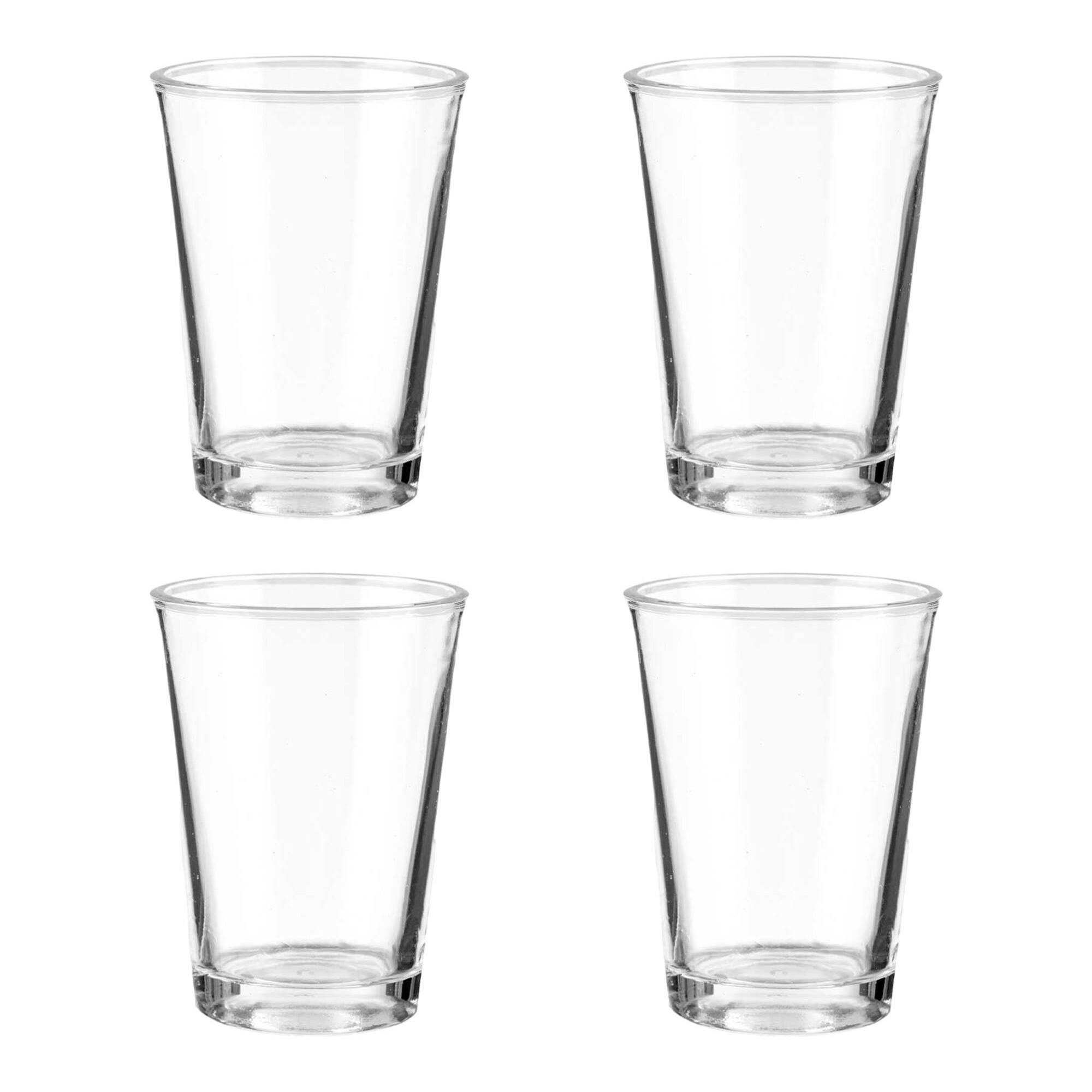 Set 4 vasos vidrio carajillo 140ml colección vivalto