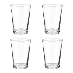 Set 4 vasos vidrio carajillo 140ml colección vivalto