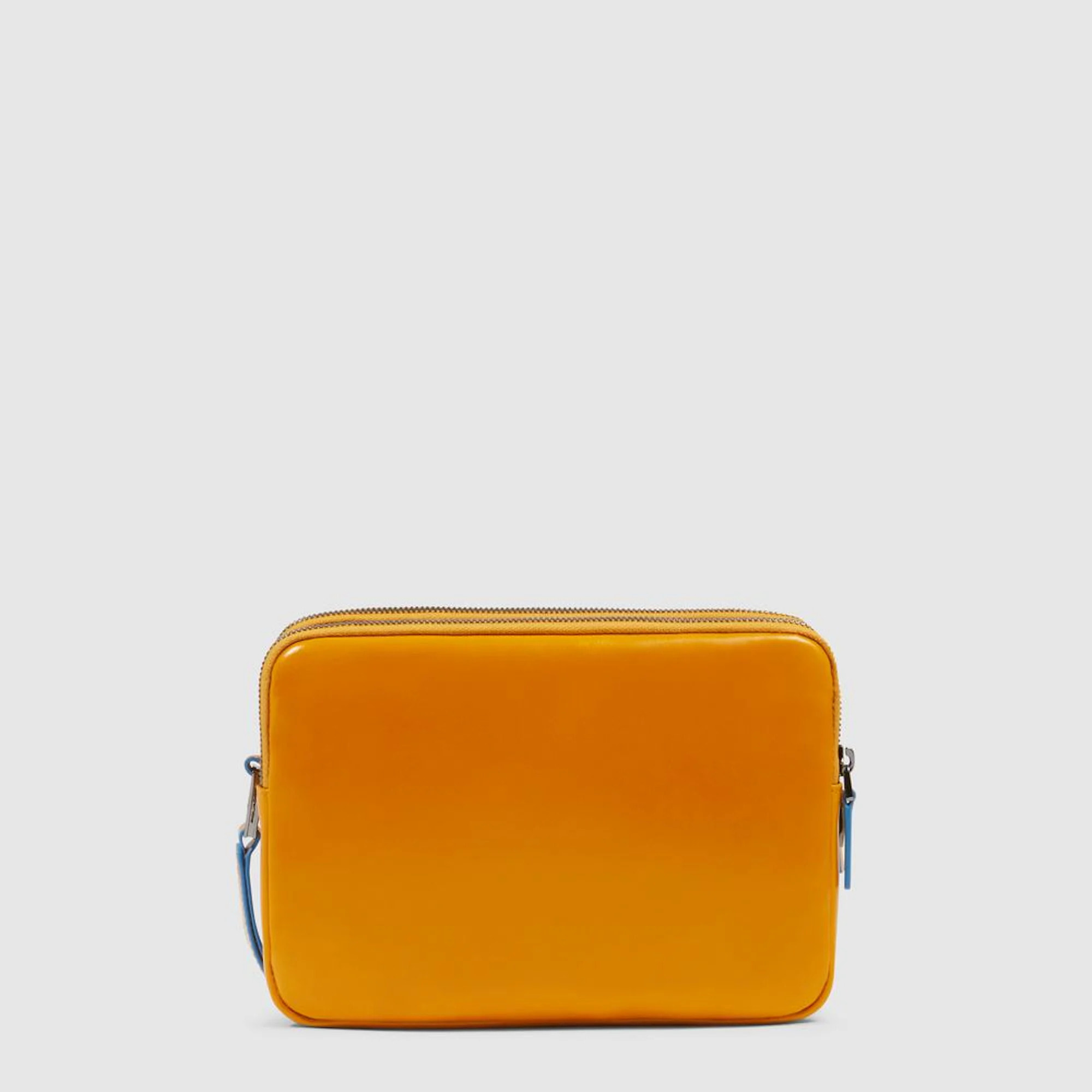 Piquadro Pochette porta iPad®mini con tracolla rimovibile e chiusura di sicurezza a impronta digitale