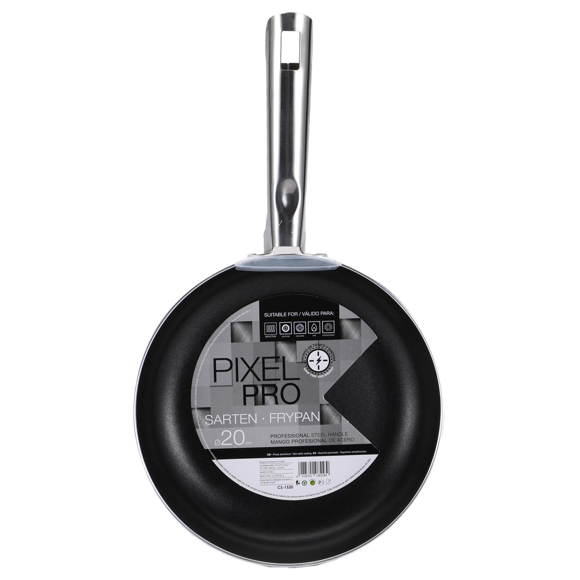 Sartén 30 cm - Aluminio prensado - Apta para inducción - Pixel Pro