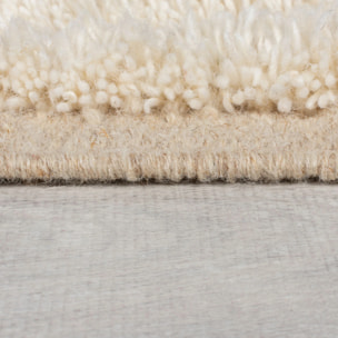 Tapis shaggy en laine GREEK KEY