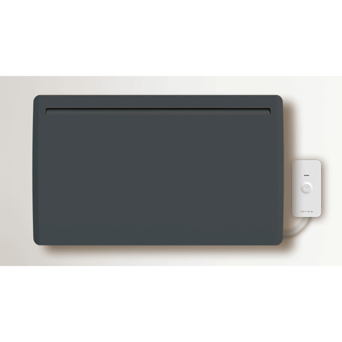 Radiateur électrique LCD céramique gris anthracite 1500W Connecté