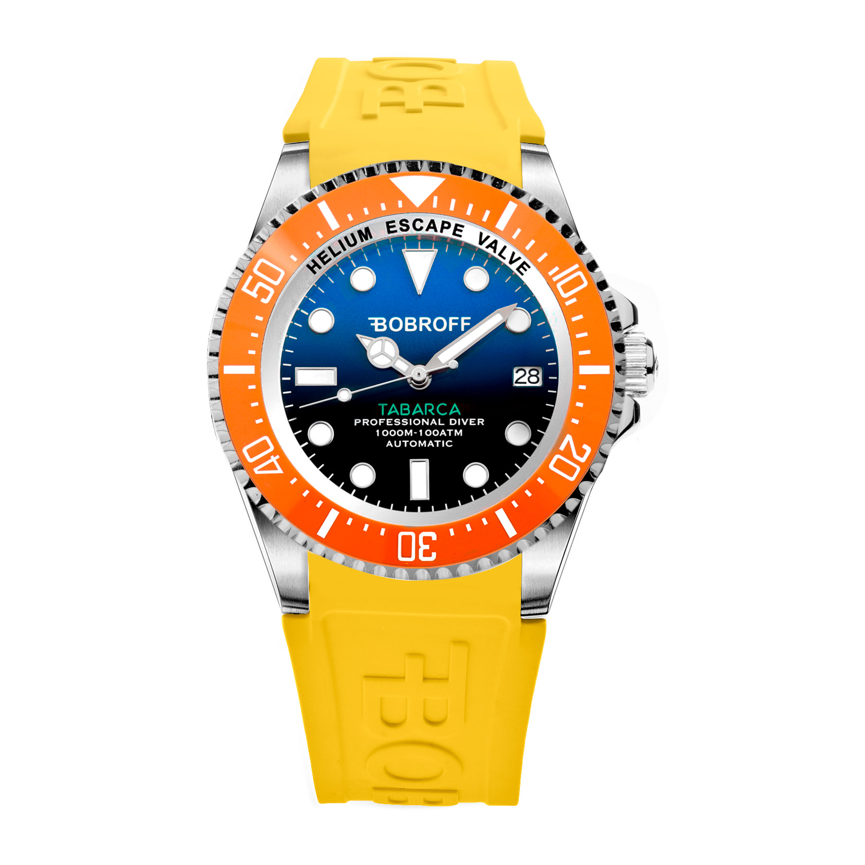 Reloj Bobroff BF0003bn-BFSTA Hombre Analogico Automatico con Correa de Silicona